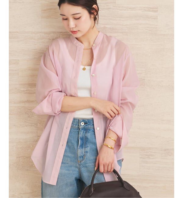 Plage「《予約》organdy sheer シャツ」|シャツ・ブラウス|