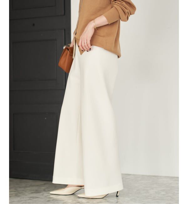 Plage「《一部カラーWEB限定追加予約》Bias Relax パンツ 10」|その他|ホワイト