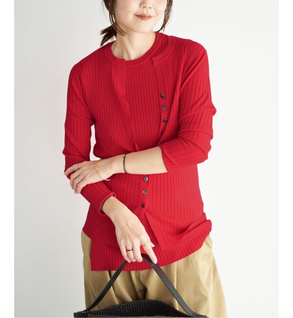 Plage「《予約》primo rib カーディガン」|カーディガン|