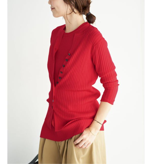 Plage「《予約》primo rib カーディガン」|カーディガン|