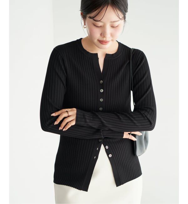 Plage「《予約》primo rib カーディガン」|カーディガン|