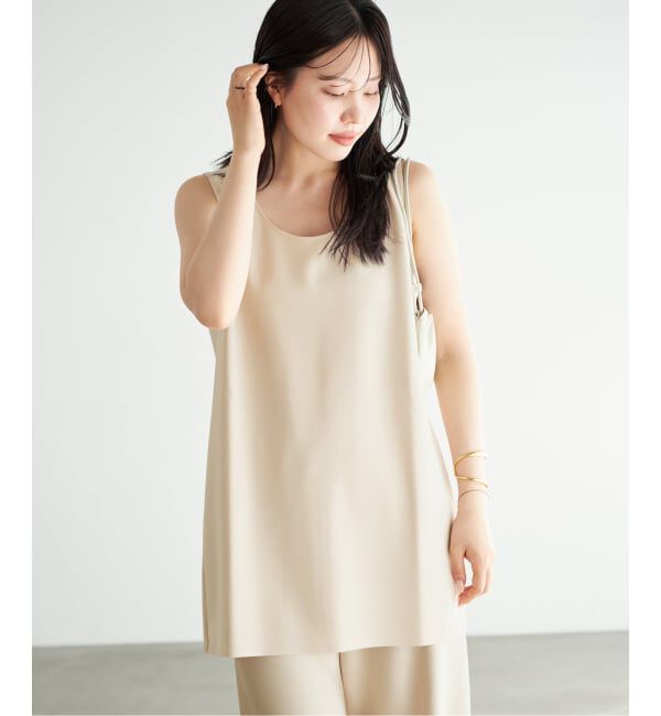Plage「《予約》Minimal Long タンクトップ」|タンクトップ|ベージュ