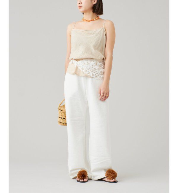 IENA LA BOUCLE「IENA LA BOUCLE リネンブロードバイヤスキャミソール」|キャミソール|