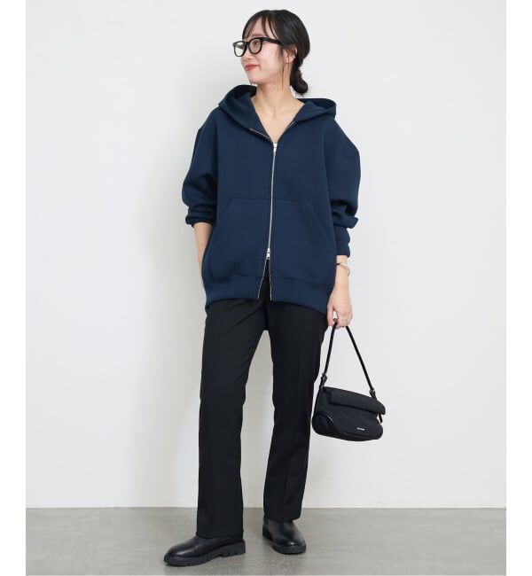 SLOBE IENA「《追加5》ボリュームジップアップフーディー」|パーカー|