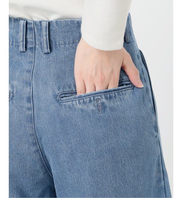 SLOBE IENA「《4サイズ展開》LEDENIM TUCK TROUSERデニム」|デニム|