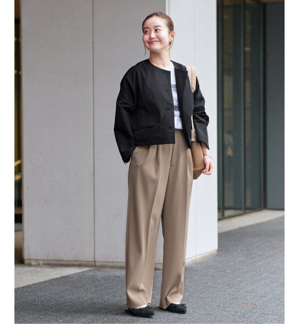 IENA「《追加4》サスペンダーツイルパンツ」|スラックス|