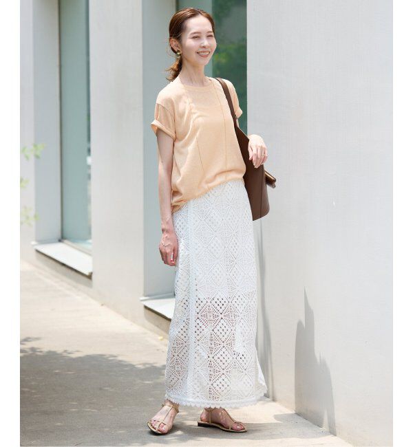 SLOBE IENA「《追加》スラブ5分袖TEE」|Tシャツ・カットソー|