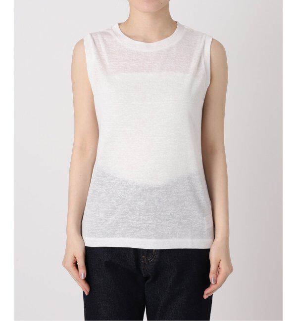 SLOBE IENA「《追加》スラブ天竺ノースリーブTEE」|Tシャツ・カットソー|