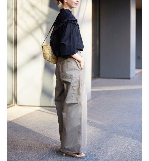 SLOBE IENA「《WEB限定/追加2》フリルピンタックブラウス」|シャツ・ブラウス|