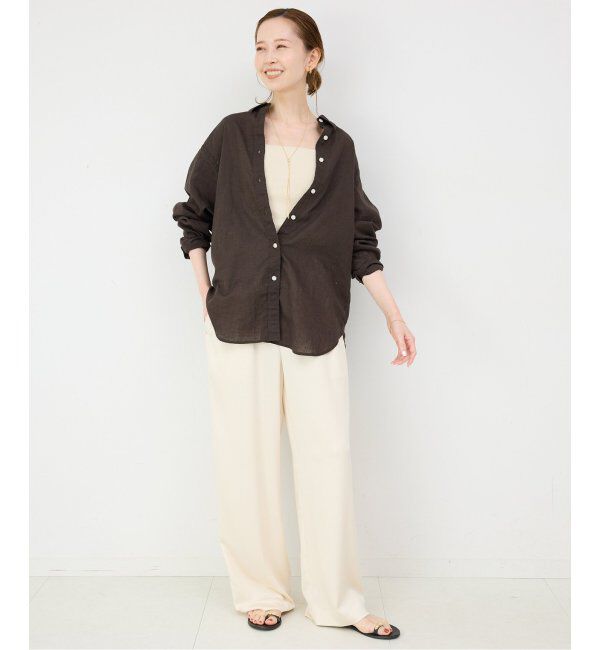 SLOBE IENA「《追加》カップ付きフライスキャミソール」|インナー|