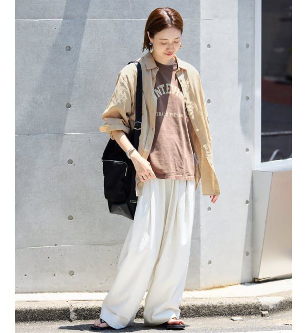 SLOBE IENA「《追加》リネンコットンレギュラーシャツ」|シャツ・ブラウス|