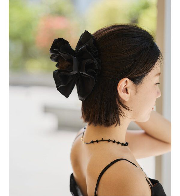 IENA LA BOUCLE「IENA LA BOUCLE C/Pポプリンシュシュ」|その他|ブラック