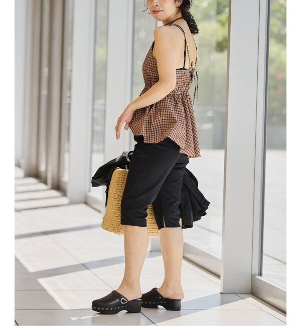 IENA LA BOUCLE「IENA LA BOUCLE C/Pポプリンチェックキャミソール」|キャミソール|