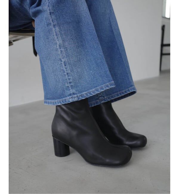 SLOBE IENA「《WEB限定サイズあり/追加》SLOBE スクエアトゥショートブーツ」|ショートブーツ|