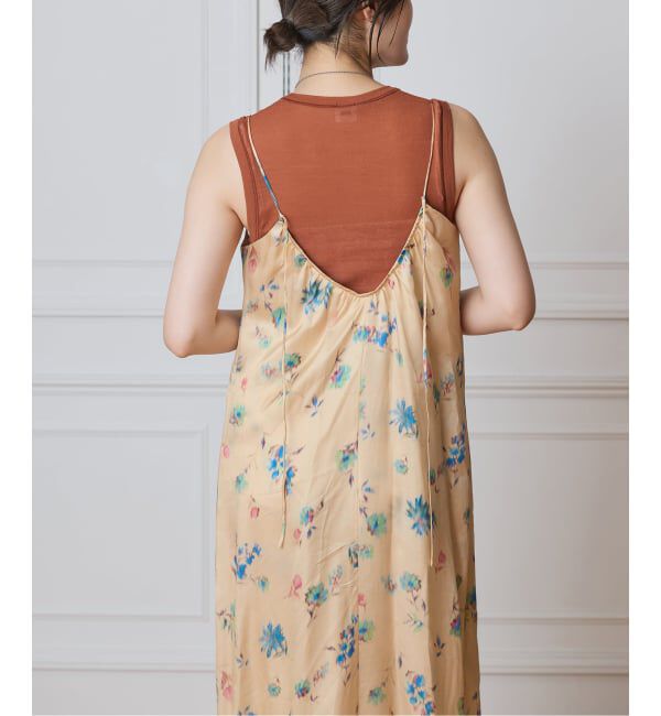 IENA LA BOUCLE「IENA LA BOUCLE ボタニカルプリントキャミソールドレス」|ワンピース|