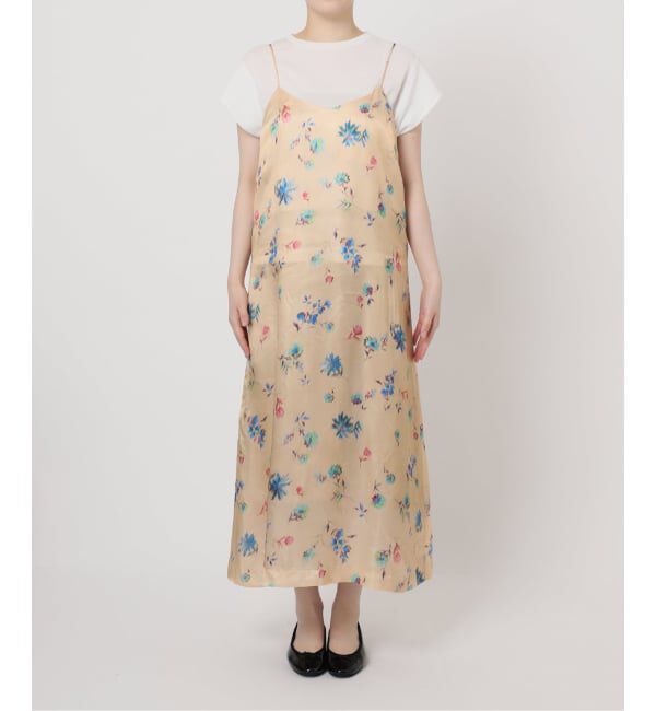 IENA LA BOUCLE「IENA LA BOUCLE ボタニカルプリントキャミソールドレス」|ワンピース|
