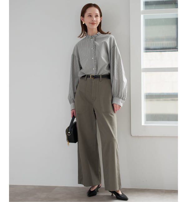 SLOBE IENA「《追加》ミニフリルブラウス」|シャツ・ブラウス|