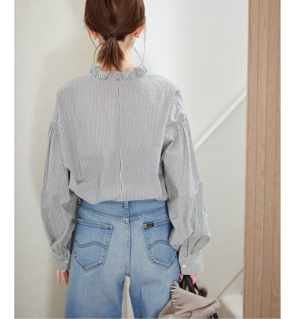 SLOBE IENA「《追加》ミニフリルブラウス」|シャツ・ブラウス|