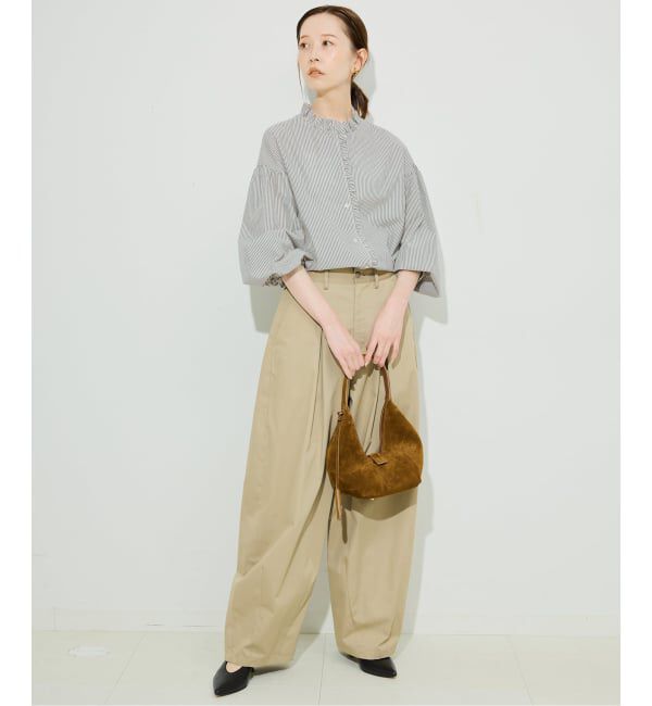 SLOBE IENA「《追加》ミニフリルブラウス」|シャツ・ブラウス|