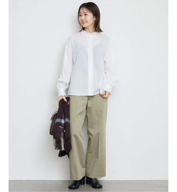 SLOBE IENA「《追加》ミニフリルブラウス」|シャツ・ブラウス|