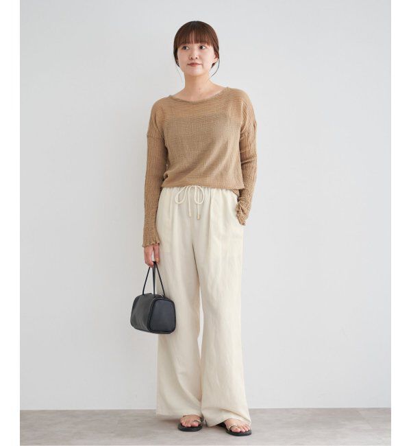 IENA「リネン混イージーパンツ」|その他|