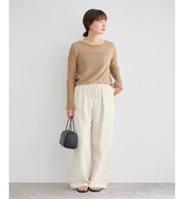 IENA「リネン混イージーパンツ」|その他|
