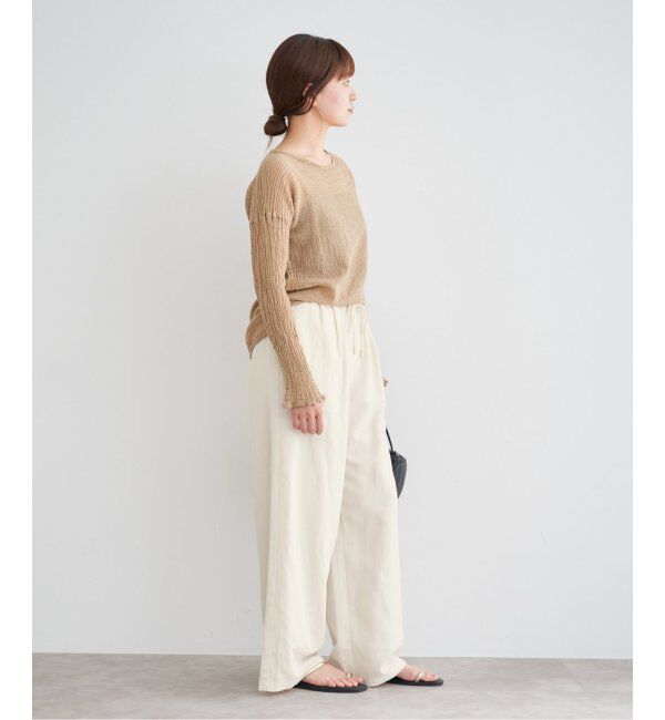 IENA「リネン混イージーパンツ」|その他|