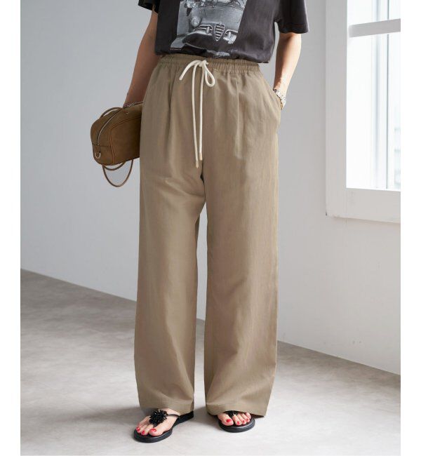 IENA「リネン混イージーパンツ」|その他|