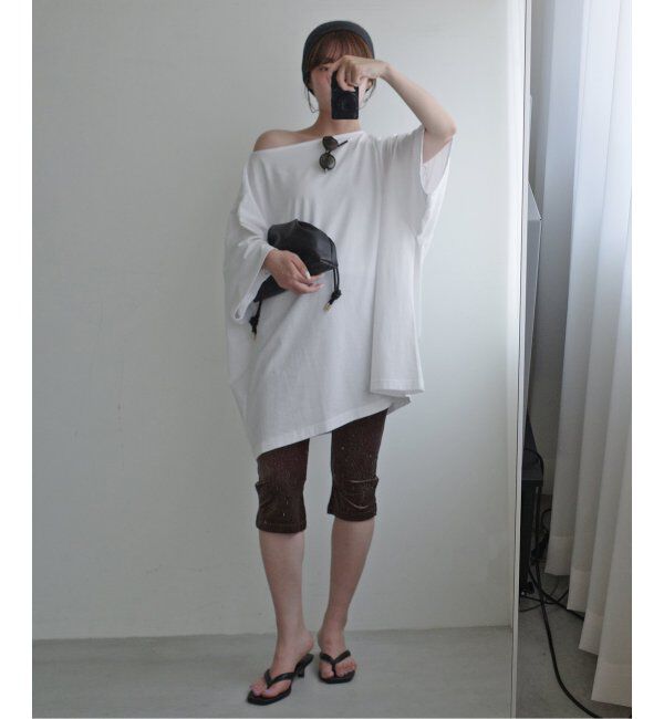 SLOBE IENA「《2枚セット/追加》Plus by ONIT/オニット SLOBE別注 BIG TEE レギンスセット」|Tシャツ・カットソー|