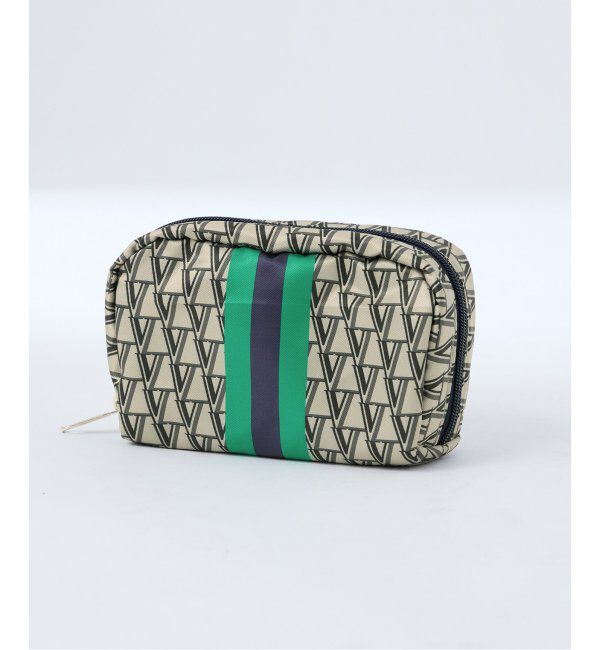 VERMEIL par iena「《追加・一部店舗限定》VERMEIL モノグラムポーチM」|ポーチ|グレーA