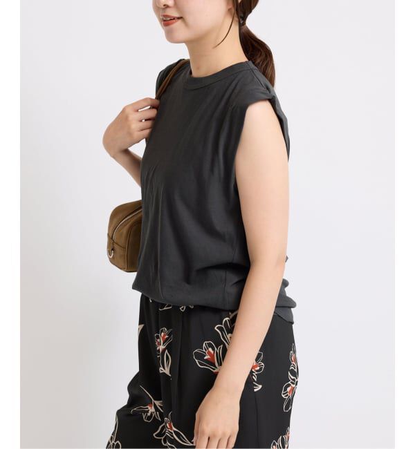 IENA「《追加》ATON/エイトン FRESCA SINGLE JERSEY ノースリーブ」|Tシャツ・カットソー|