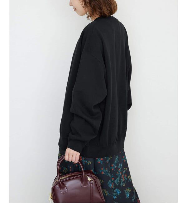 SLOBE IENA「《WEB限定/追加3》ダブルフェイスジャージースナップカーディガン」|カーディガン|