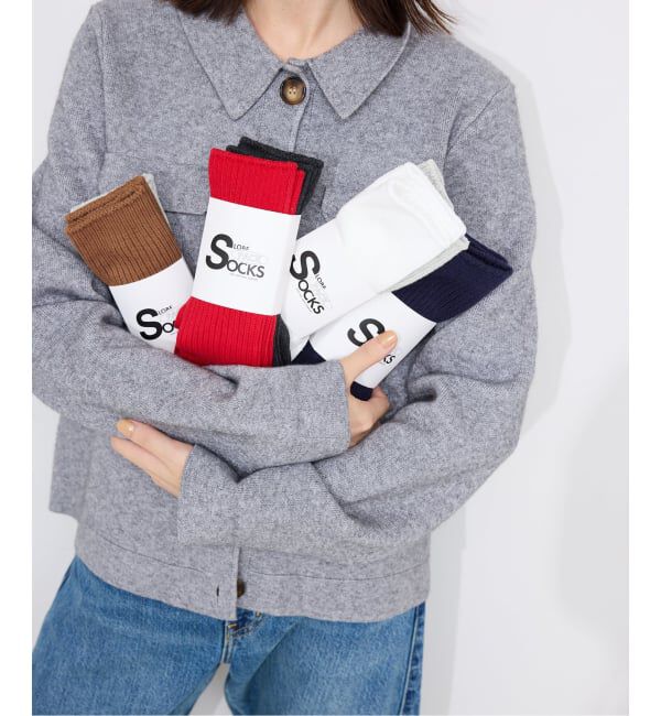 SLOBE IENA「《2枚セット/追加》ルーズリブソックス 2SET」|ソックス|