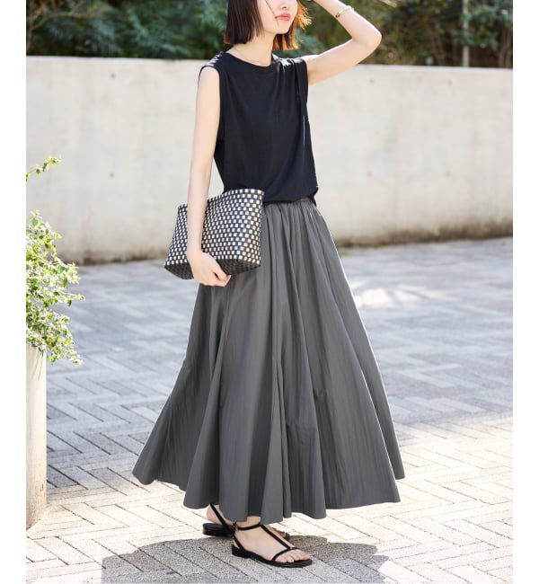 SLOBE IENA「切り替えボリュームスカート」|スカート|