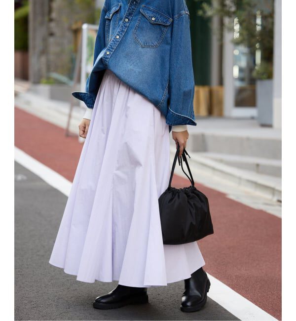 SLOBE IENA「切り替えボリュームスカート」|スカート|