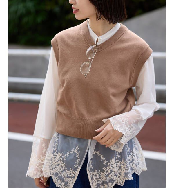 SLOBE IENA「ショートベスト」|ベスト・ジレ|