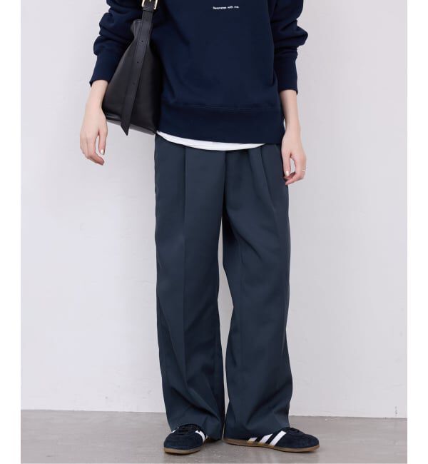 SLOBE IENA「《セットアップ対応可/WEBのみ4サイズ展開》撥水2タックチノパンツ」|チノ|