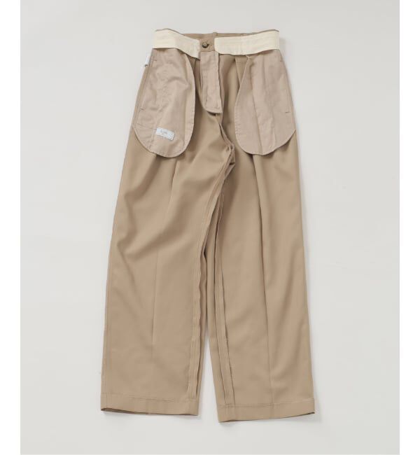 SLOBE IENA「《セットアップ対応可/WEBのみ4サイズ展開》撥水2タックチノパンツ」|チノ|