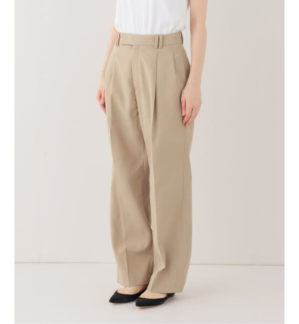 SLOBE IENA「《セットアップ対応可/WEBのみ4サイズ展開》撥水2タックチノパンツ」|チノ|