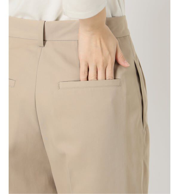 SLOBE IENA「《セットアップ対応可/WEBのみ4サイズ展開》撥水2タックチノパンツ」|チノ|