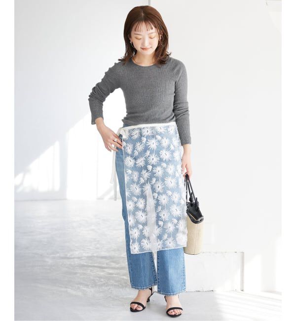 SLOBE IENA「《WEB限定/追加3》スイビハイゲージプルオーバー」|ニット・セーター|