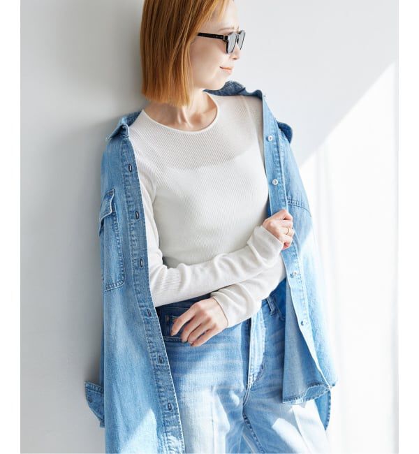 SLOBE IENA「《WEB限定/追加3》スイビハイゲージプルオーバー」|ニット・セーター|