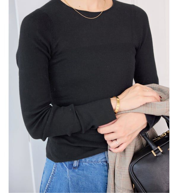 SLOBE IENA「《WEB限定/追加3》スイビハイゲージプルオーバー」|ニット・セーター|