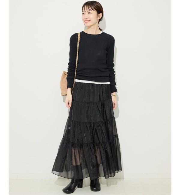 SLOBE IENA「《WEB限定/追加3》スイビハイゲージプルオーバー」|ニット・セーター|