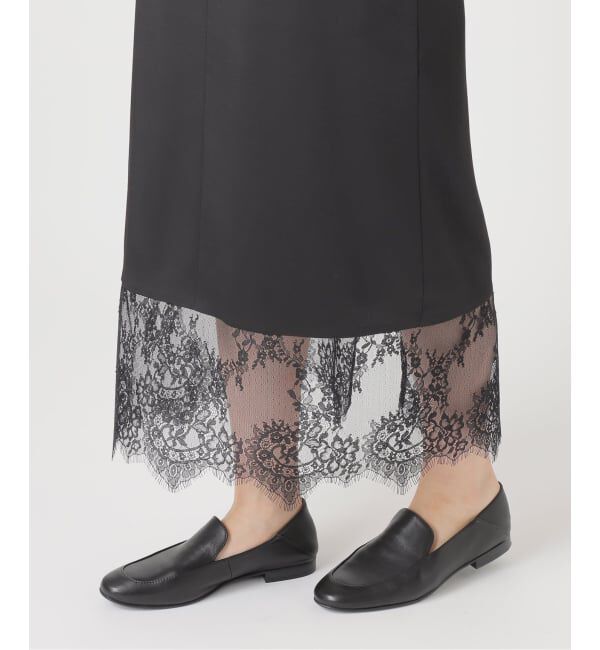 SLOBE IENA「《WEB限定カラー有り/追加》レースサテンワンピース」|ワンピース|