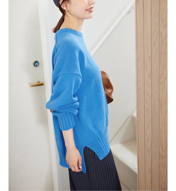SLOBE IENA「《WEB限定/追加》バルキーコットンプルオーバー」|ニット・セーター|