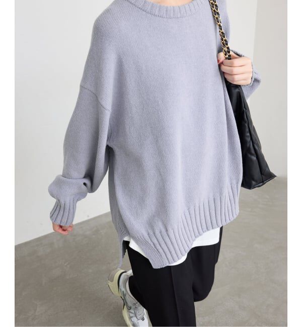SLOBE IENA「《WEB限定/追加》バルキーコットンプルオーバー」|ニット・セーター|