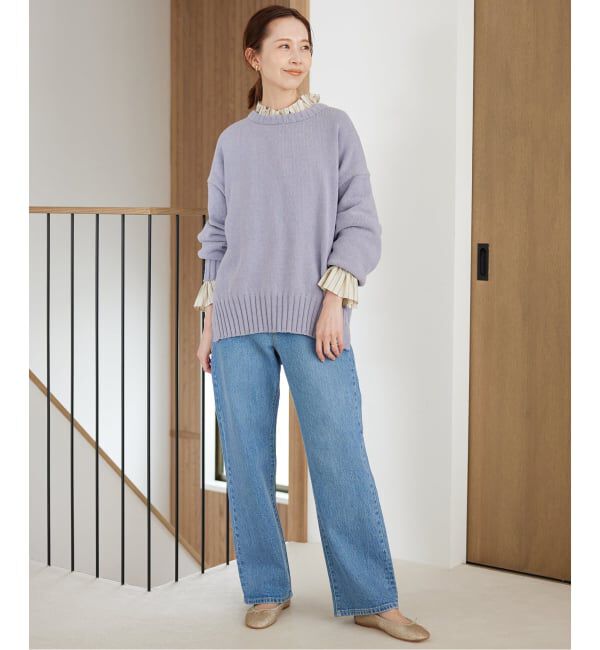 SLOBE IENA「《WEB限定/追加》バルキーコットンプルオーバー」|ニット・セーター|