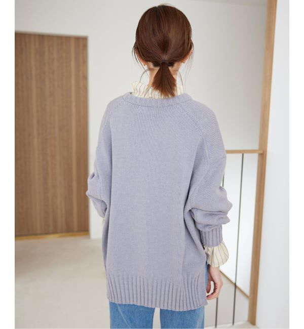 SLOBE IENA「《WEB限定/追加》バルキーコットンプルオーバー」|ニット・セーター|