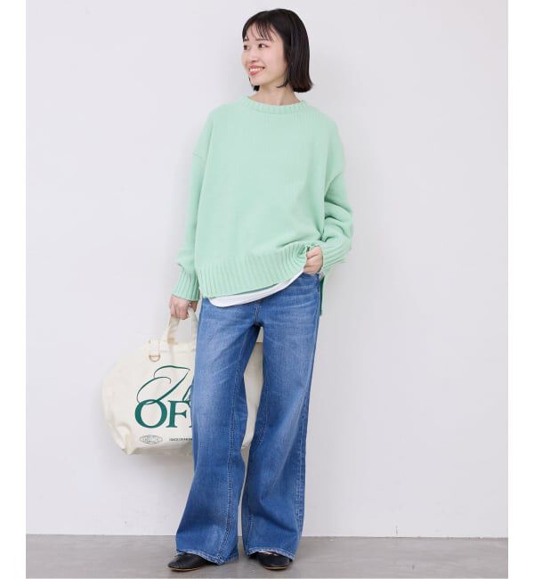 SLOBE IENA「《WEB限定/追加》バルキーコットンプルオーバー」|ニット・セーター|